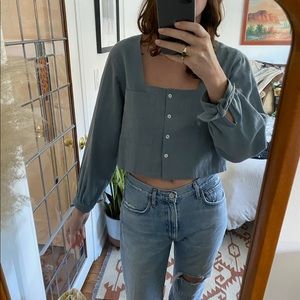 LF Markey Blue Top SZ 6